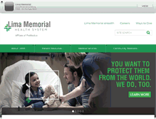 Tablet Screenshot of limamemorial.org